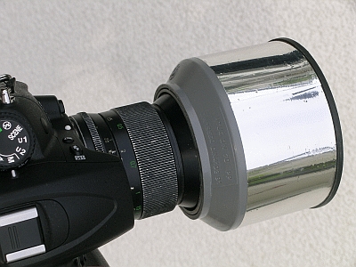 Taukappe an einem 28 mm - Weitwinkel-Objektiv